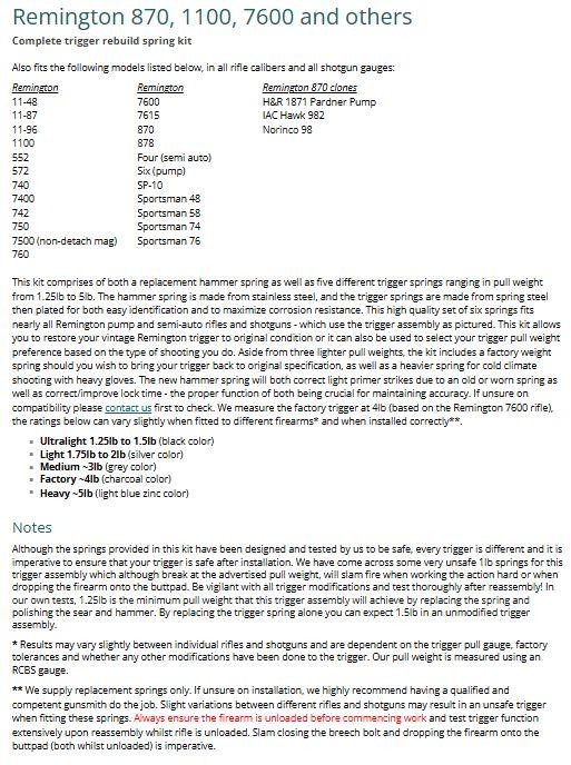 Экстрактор и ударник для Remington 700, 870, 1100, 11-87 + Bergara B14 + Tikka Sako Savage