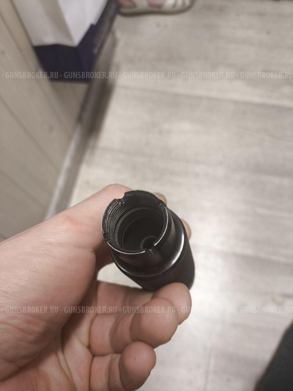 Дожигатель двухкамерный 7.62 на АК.