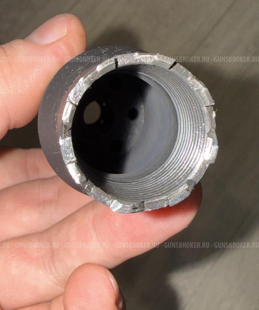 Дожигатель Вектор-7,62 VR-DTLS gen 2 (сталь), М24х1,5, калибр 7,62х39