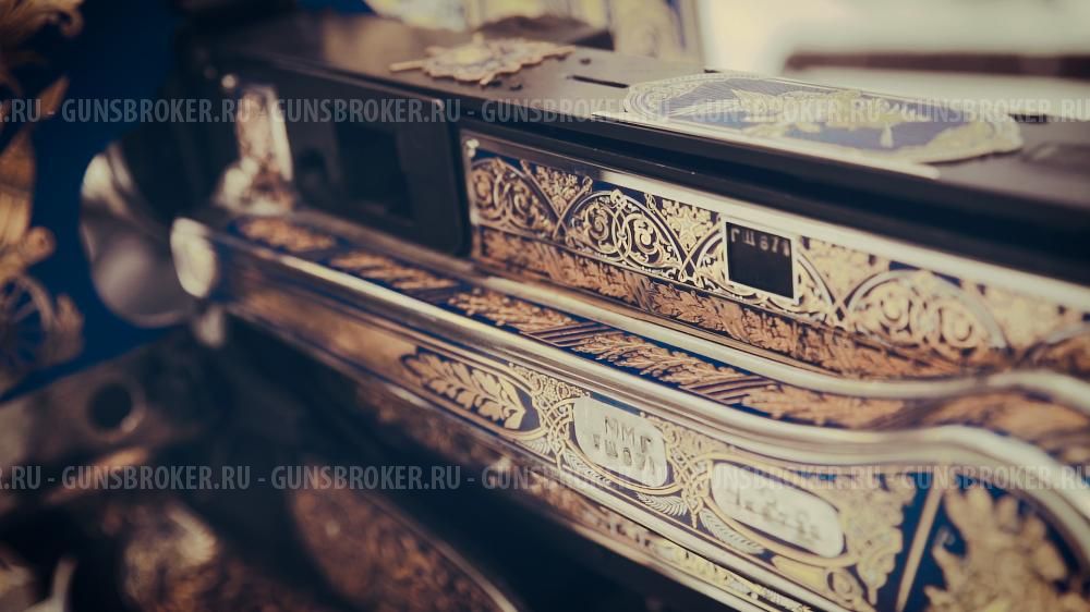 Дорогой  VIP подарок Пулемет Максим расписанный вручную золотом 99,9 пробы