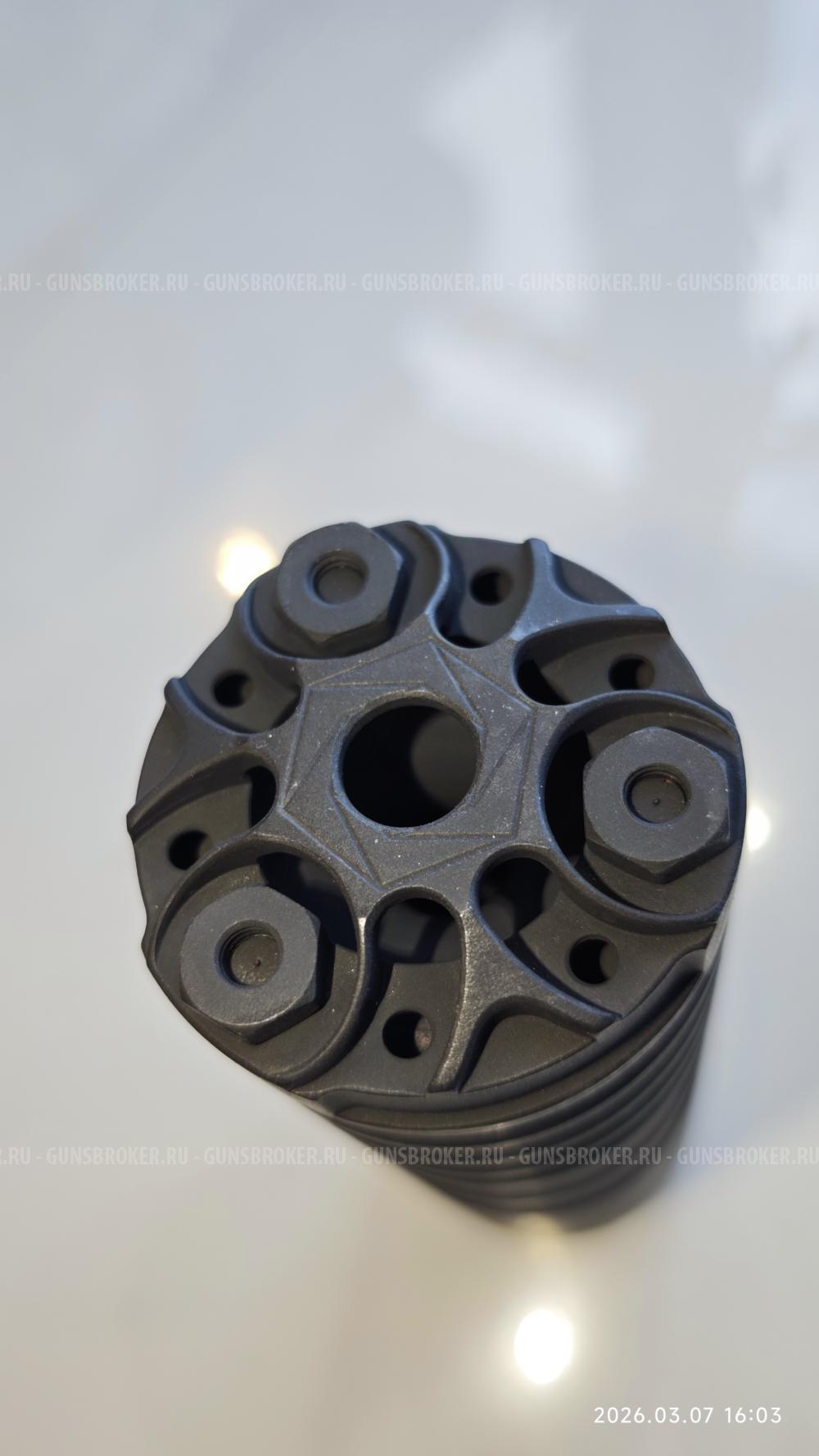 ДТКП (Банка, ДТК закрытого типа) укороченный Гексагон (Hexagon) для АК-103, Сайга-МК, Сайг