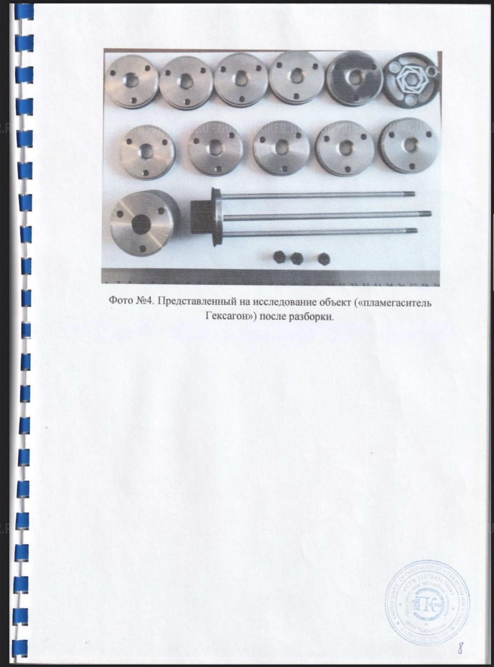 ДТКП ГЕКСАГОН "ПОТОК" 6 КАМЕР ИСП. СТАНДАРТ, ДЛЯ ПП 19-01 "ВИТЯЗЬ", РЕЗЬБА 16X1, КАЛ.9X19
