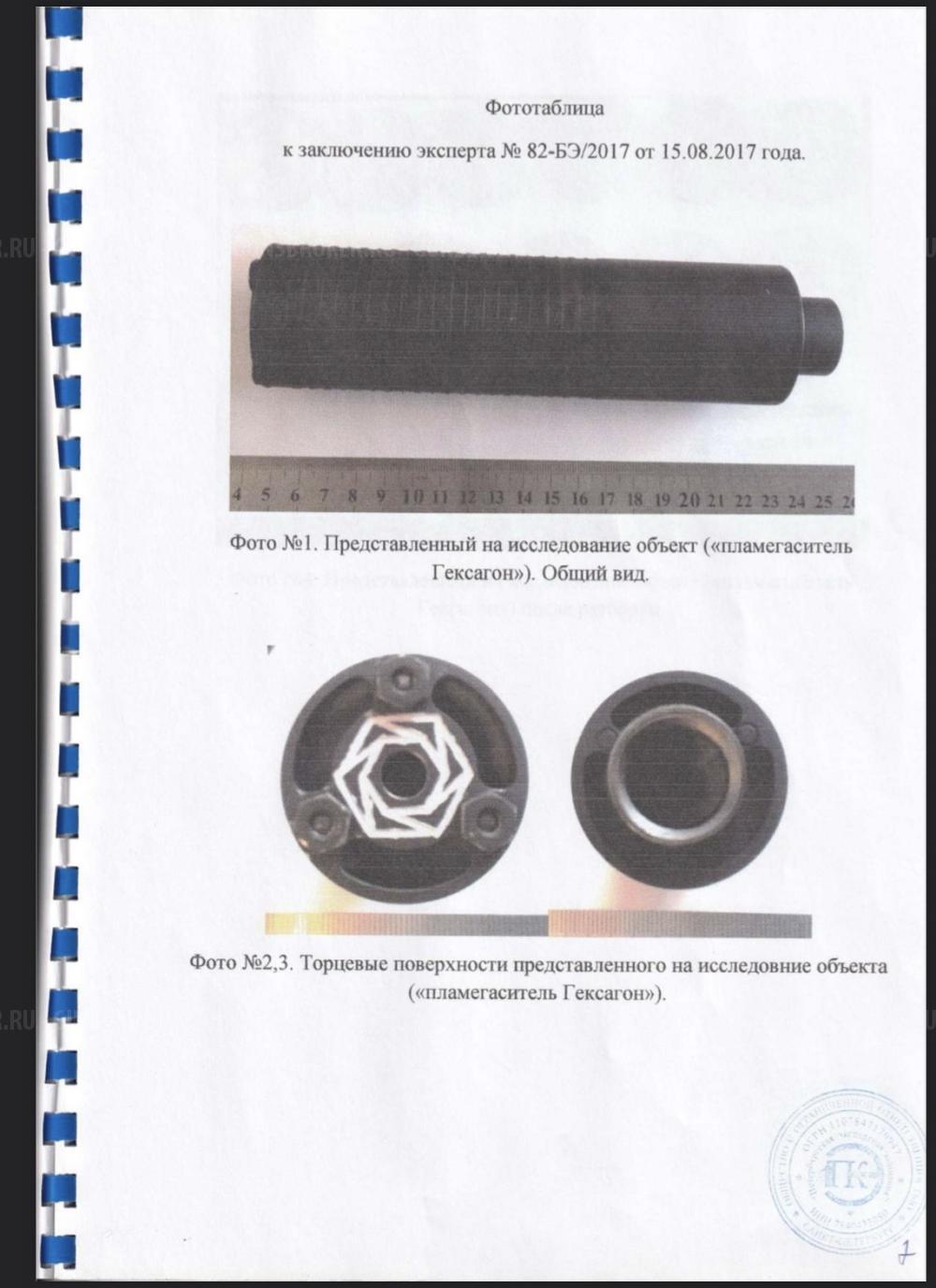 ДТКП ГЕКСАГОН "ПОТОК" 6 КАМЕР ИСП. СТАНДАРТ, ДЛЯ ПП 19-01 "ВИТЯЗЬ", РЕЗЬБА 16X1, КАЛ.9X19