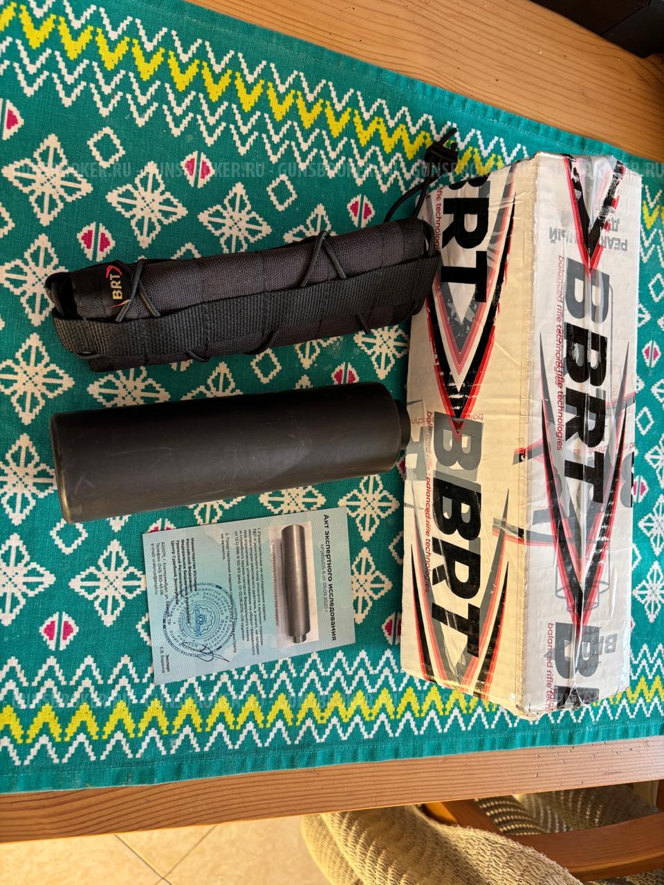 ДТК закрытого типа BRT для Сайга TG2 калибра 366ТКМ (160мм, резьба M24х1,5R бурт, п/п 11