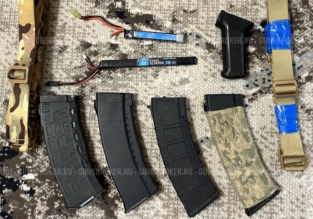 E&L АКС74М (EL-A107S) — сталь, ТО, состояние как новый + оптика. Полный комплект.