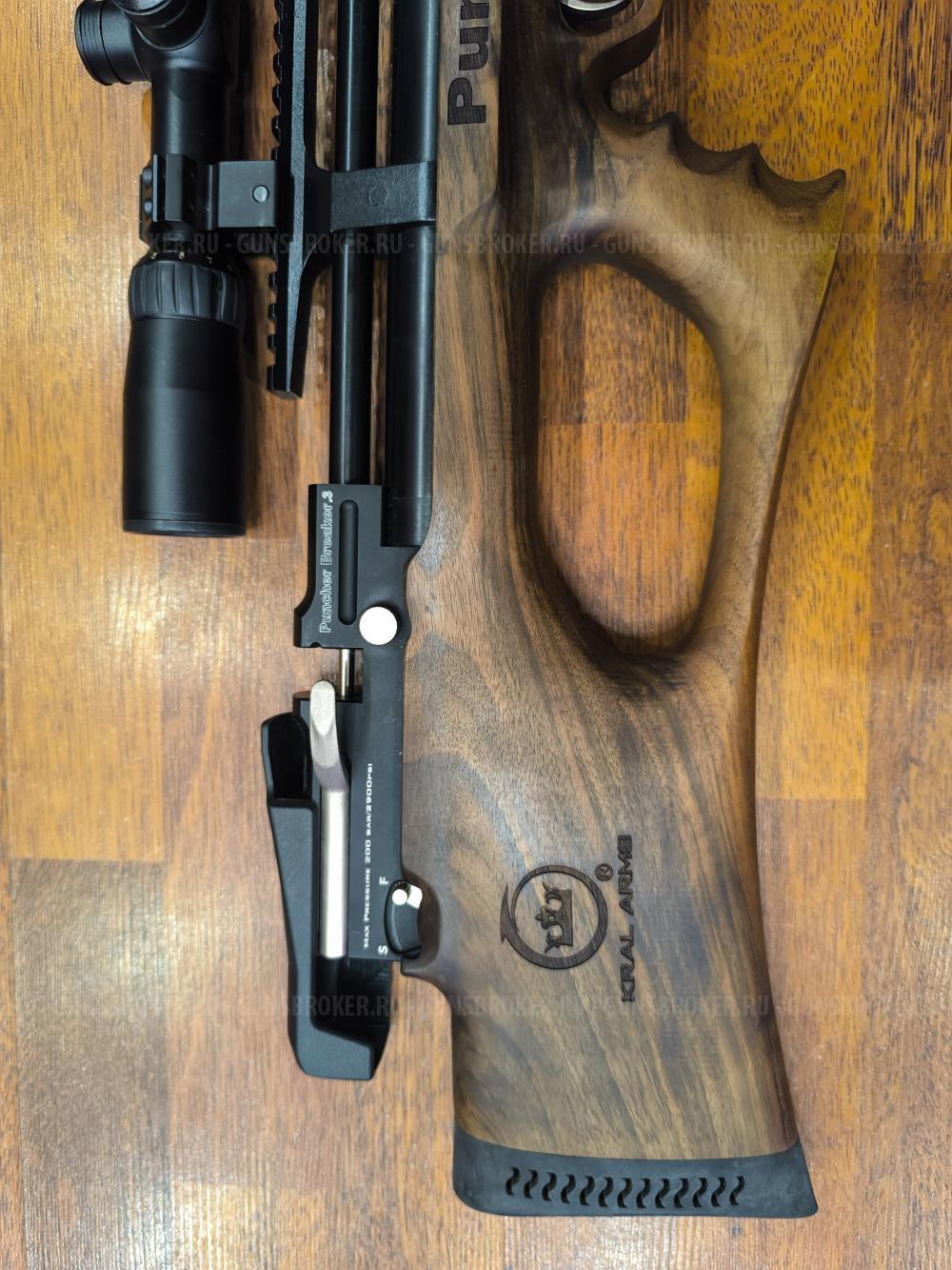 Kral Puncher Breaker 3 (PCP, Bull-Pup, Дерево Орех) Оптика Насос в ПОДАРОК