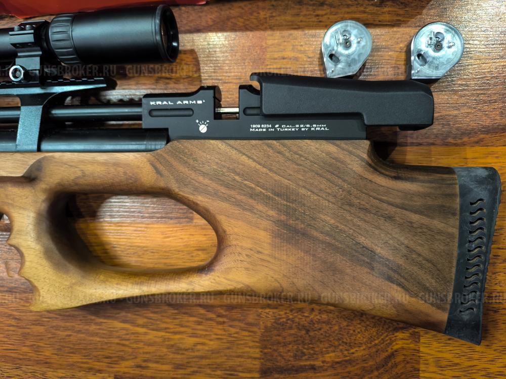 Kral Puncher Breaker 3 (PCP, Bull-Pup, Дерево Орех) Оптика Насос в ПОДАРОК