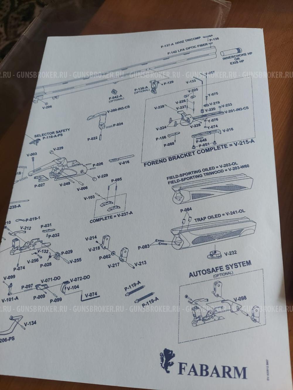 Fabarm Axis Sporting 810 мм