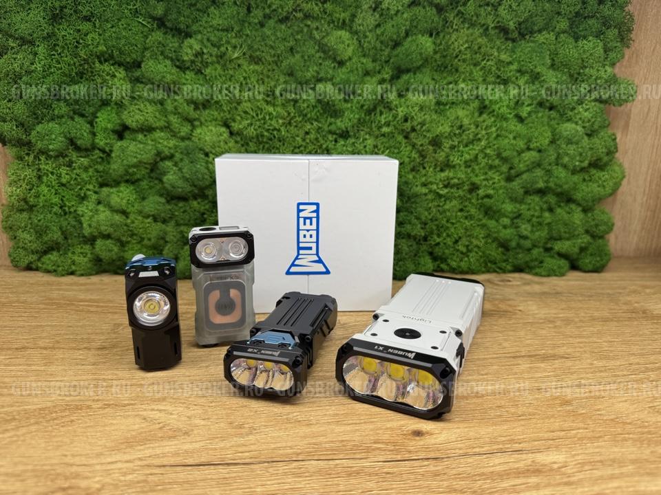 Фонарь Wuben X0 Black + налобное крепление