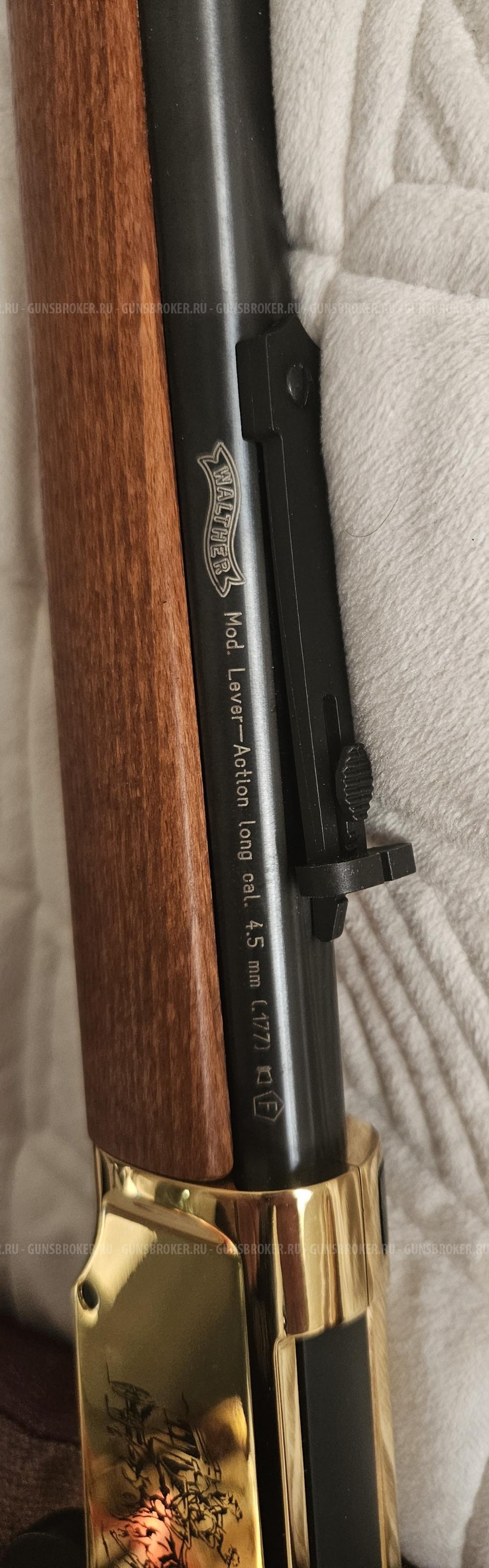 газобаллонная пневматика винтовка Umarex Walther Lever Action Gold