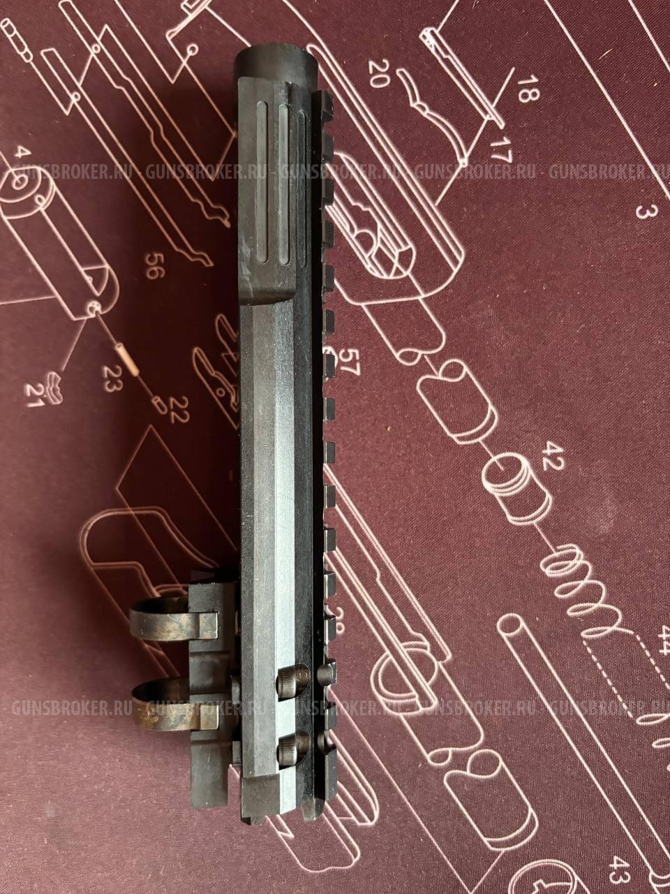 Газовая трубка с планкой пикатинни для АК74