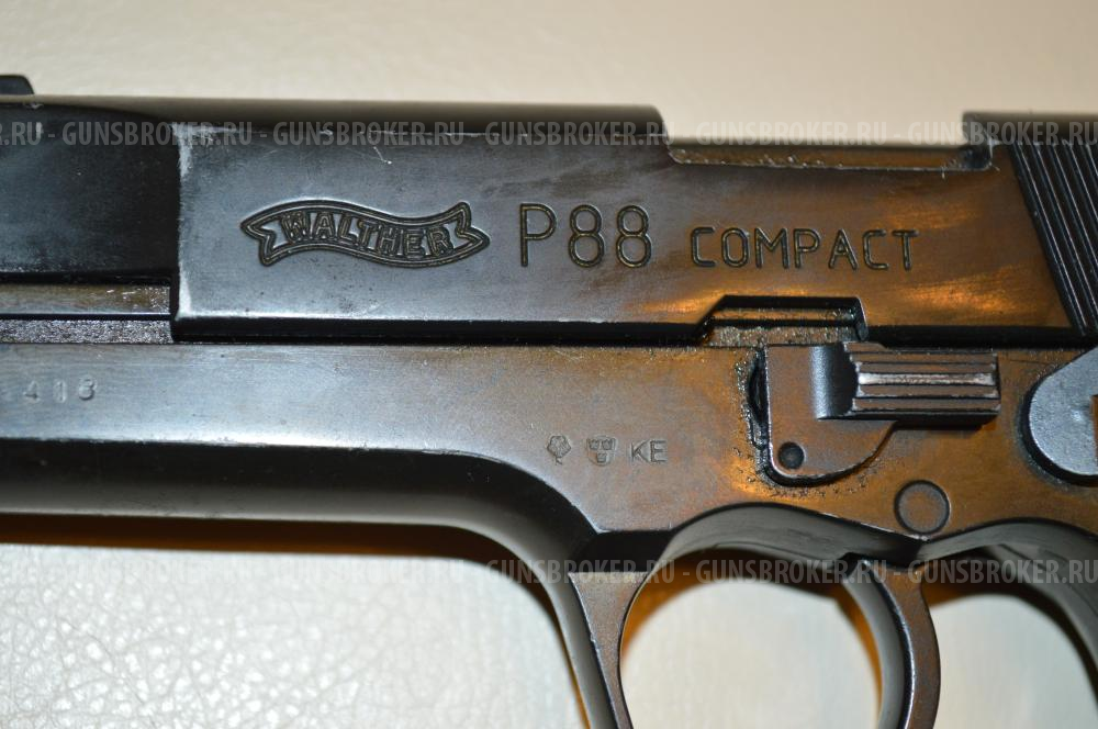 Газовый пистолет Walther P-88, калибр 9 мм.