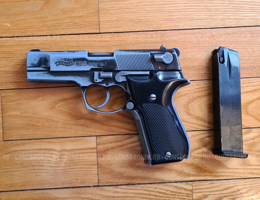 Газовый пистолет Walther P88 Compact, Mod. P88-9, Кал 9мм, PAK.