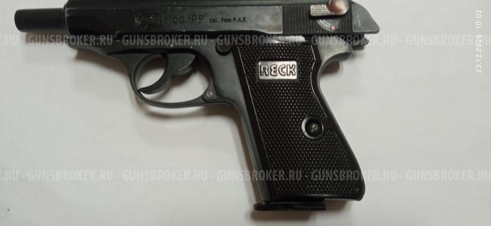 газовый пистолет WALTHER Reck mod PP 9mm P.A.K