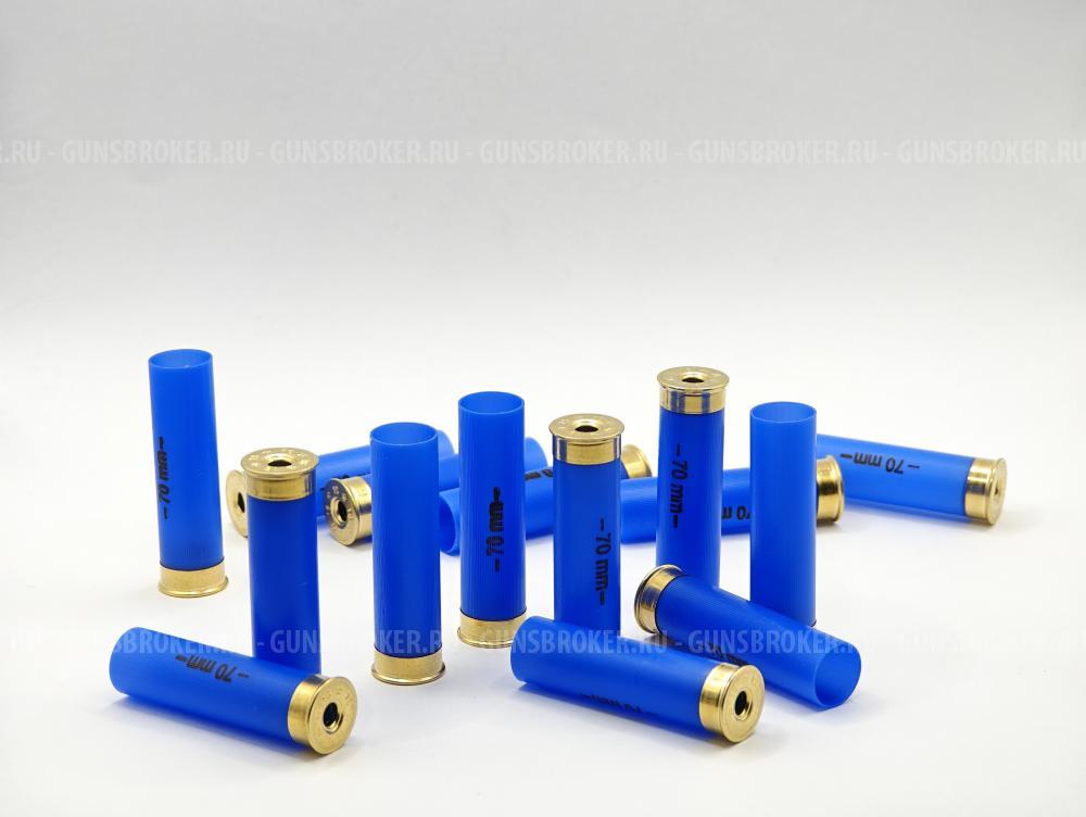 Гильза Рекорд 16/70, без капсюля, синий, 50 шт