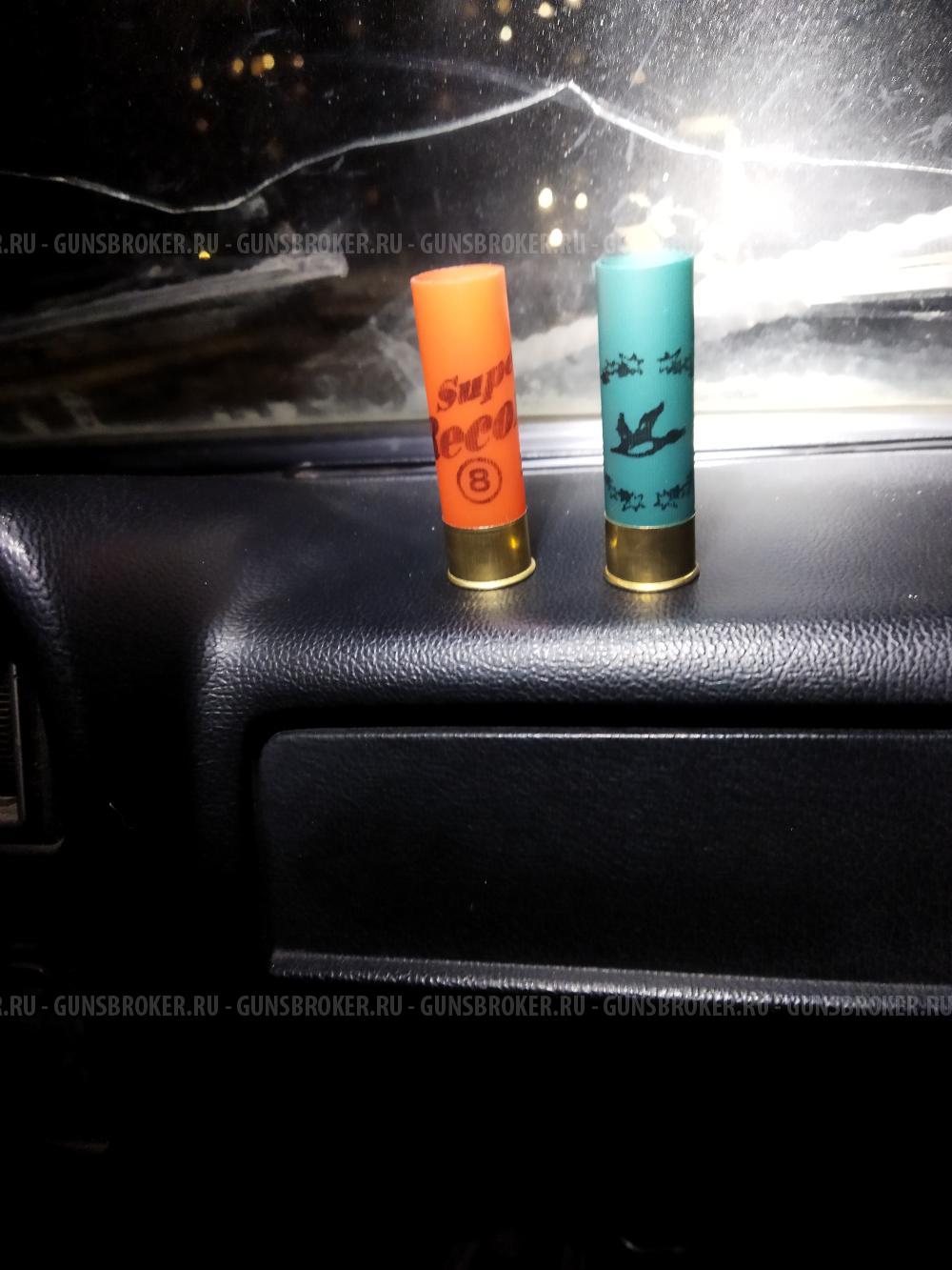 Гильзы 12 калибр, дробь Бийская. 