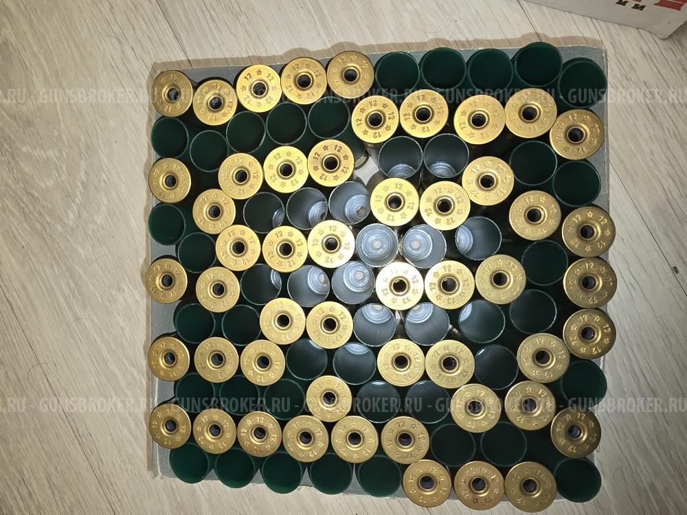 Гильзы 12 клб, контейнеры, пыжи, прокладки, закрутка