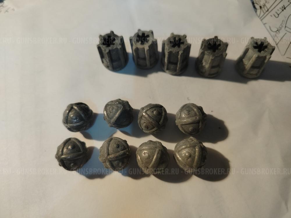 гильзы  16 калибра и пули к ним