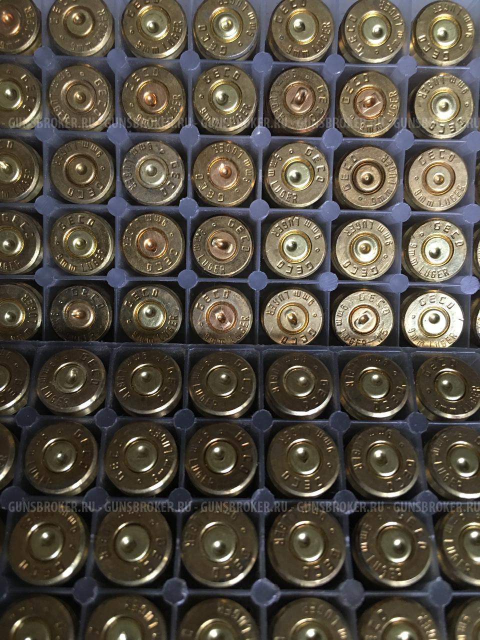 Гильзы 9х19, 38 special, 40 S&W. Латунь однострел