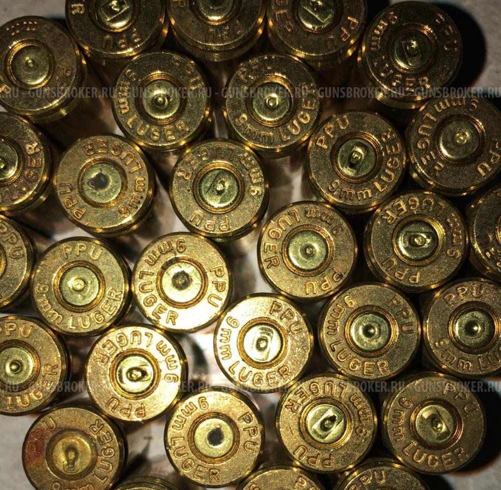 Гильзы 9х19, 38 special, 40 S&W. Латунь однострел