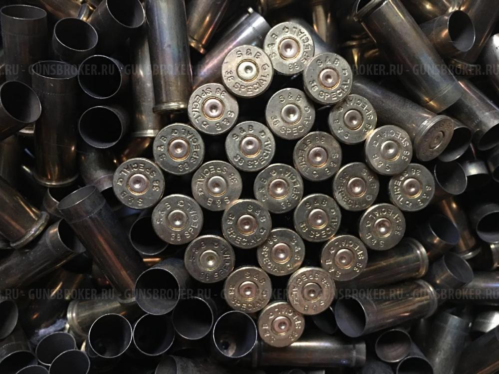 Гильзы 9х19, 38 special, 40 S&W. Латунь однострел