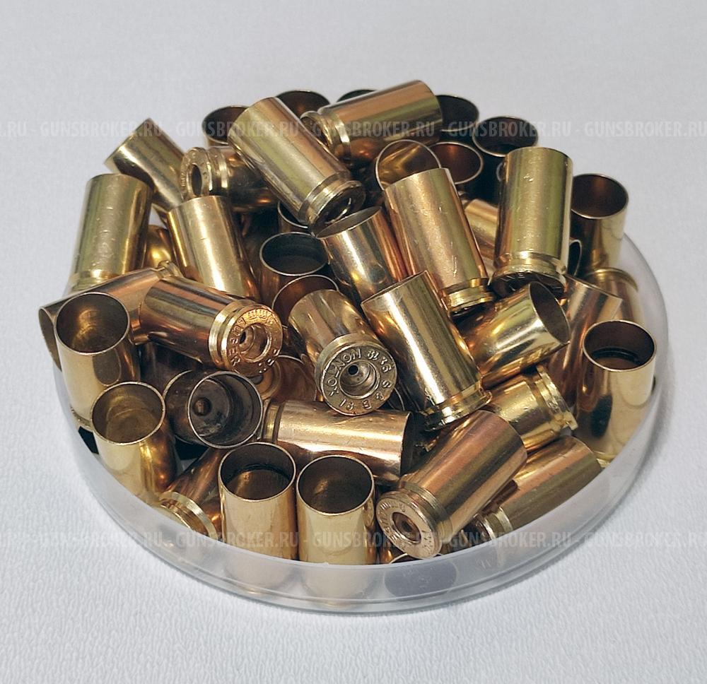Гильзы 9x19 LVE латунь боксер стрелянные