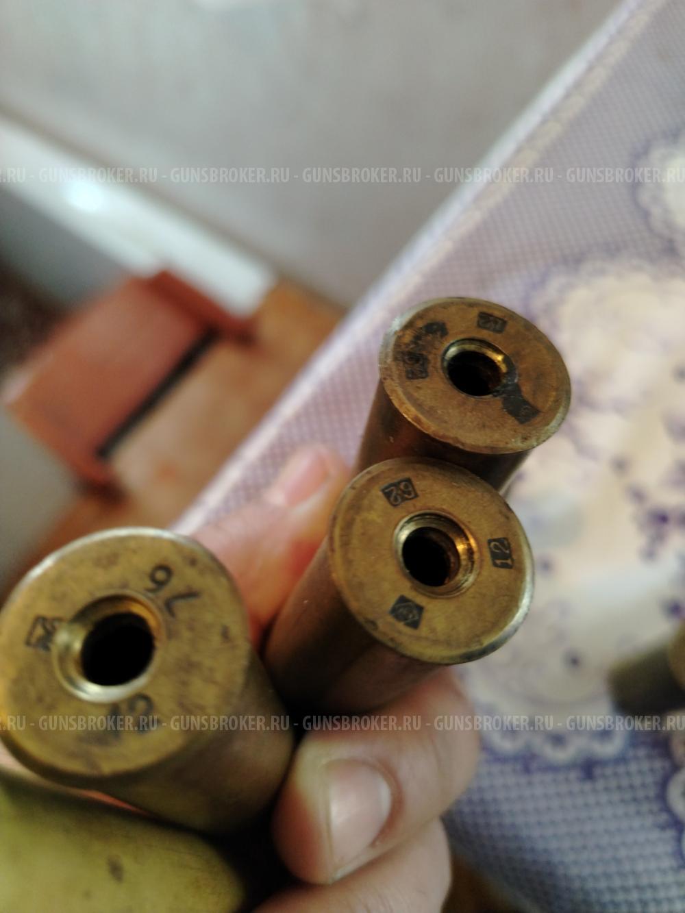 Гильзы латунная 12 калибра под еврокапсюль 