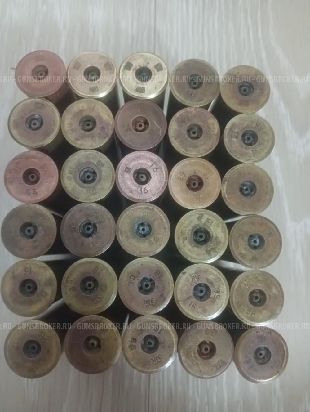 Гильзы латунные б/у 16 калибр