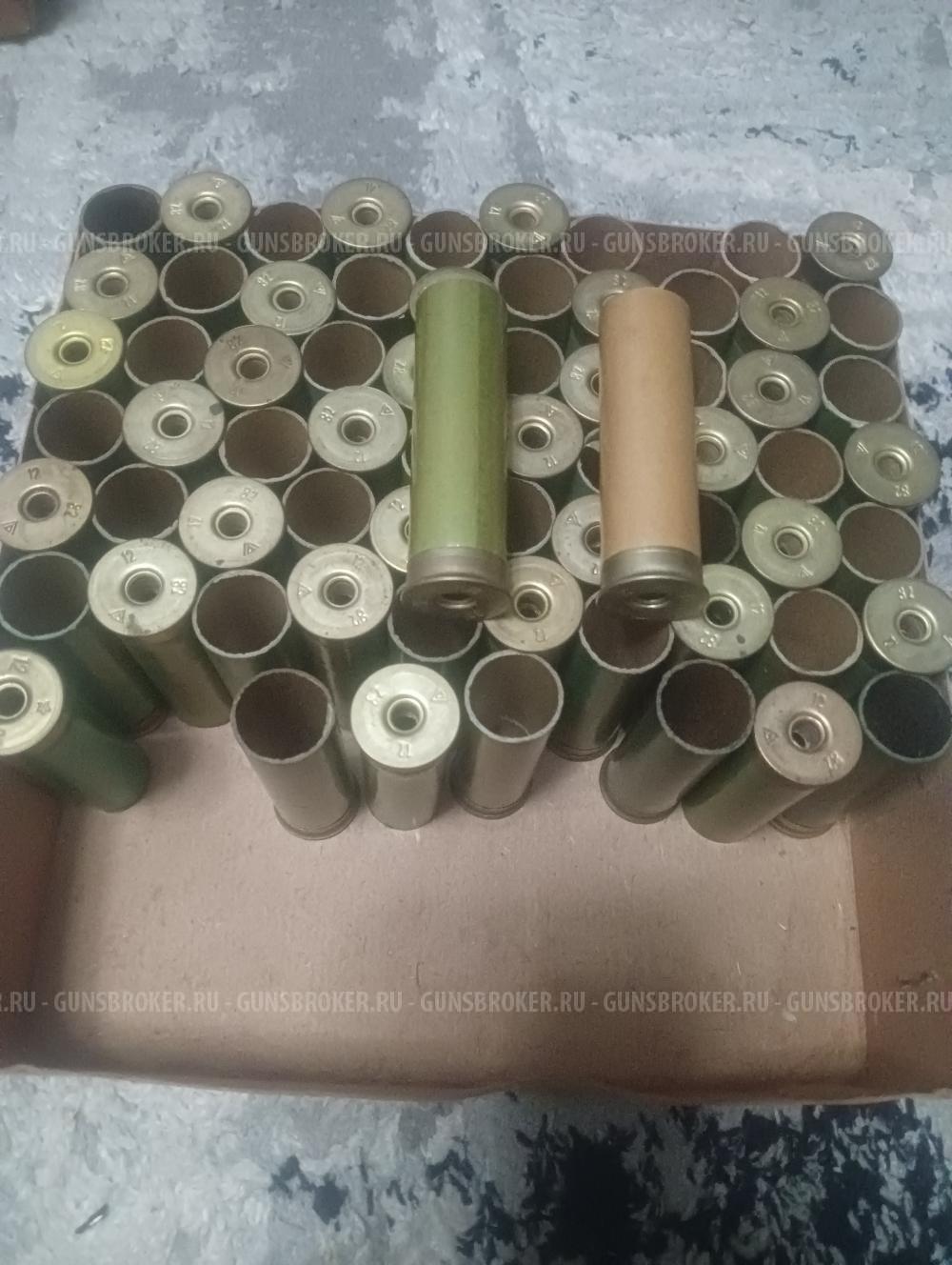 Гильзы бумажные 12 калибр