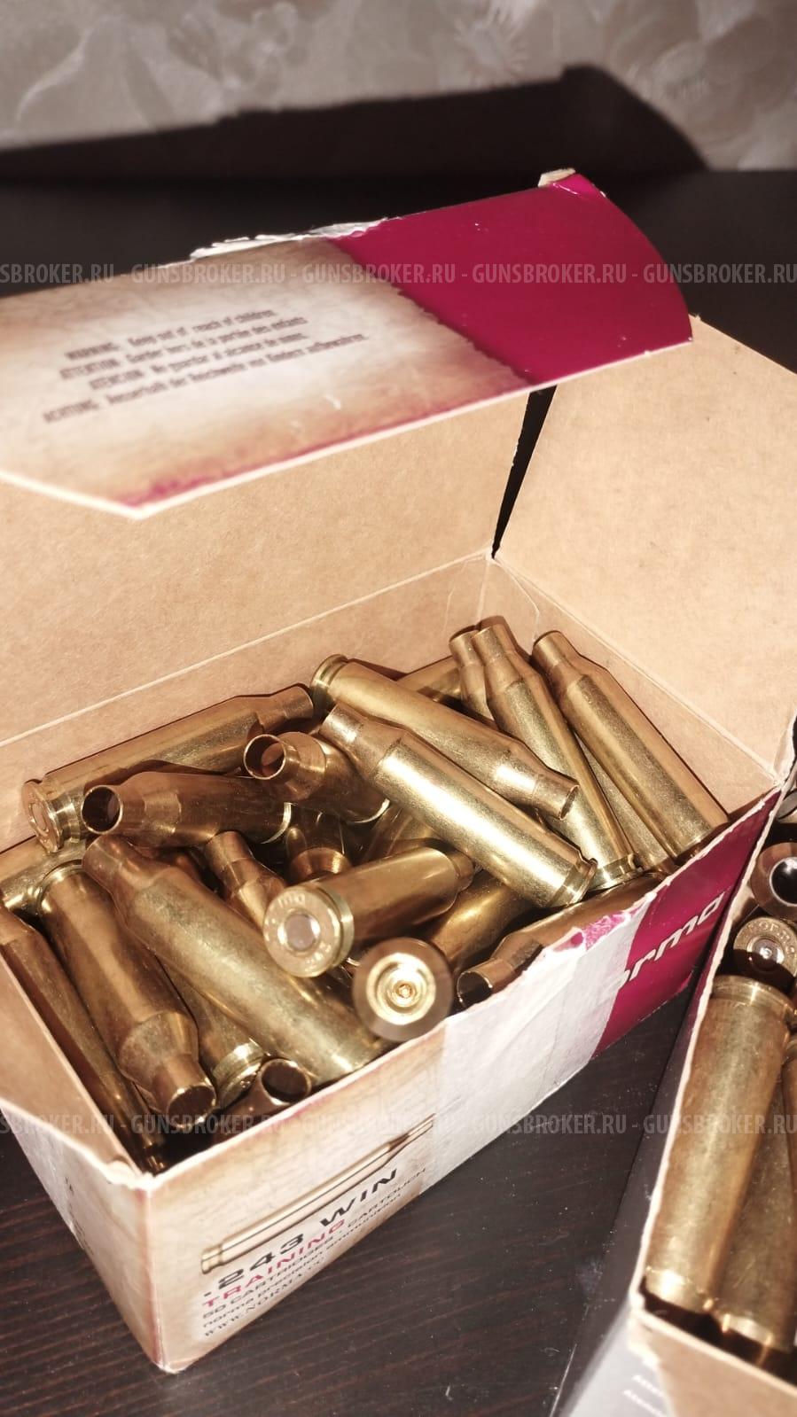 Гильзы Norma 6mm 243 Win 200шт