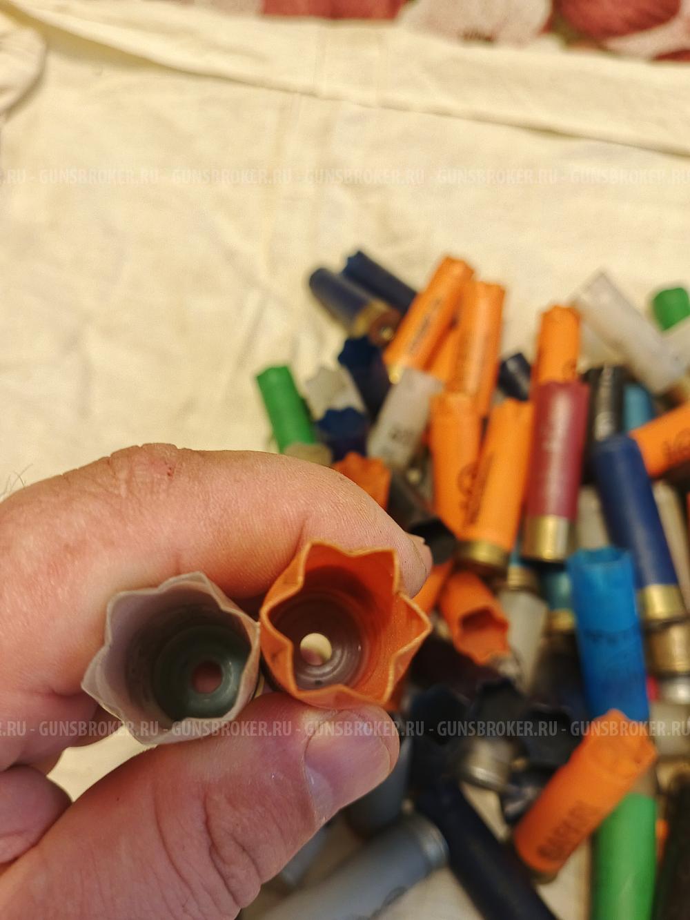 Гильзы новые пластиковые 12 Калибра