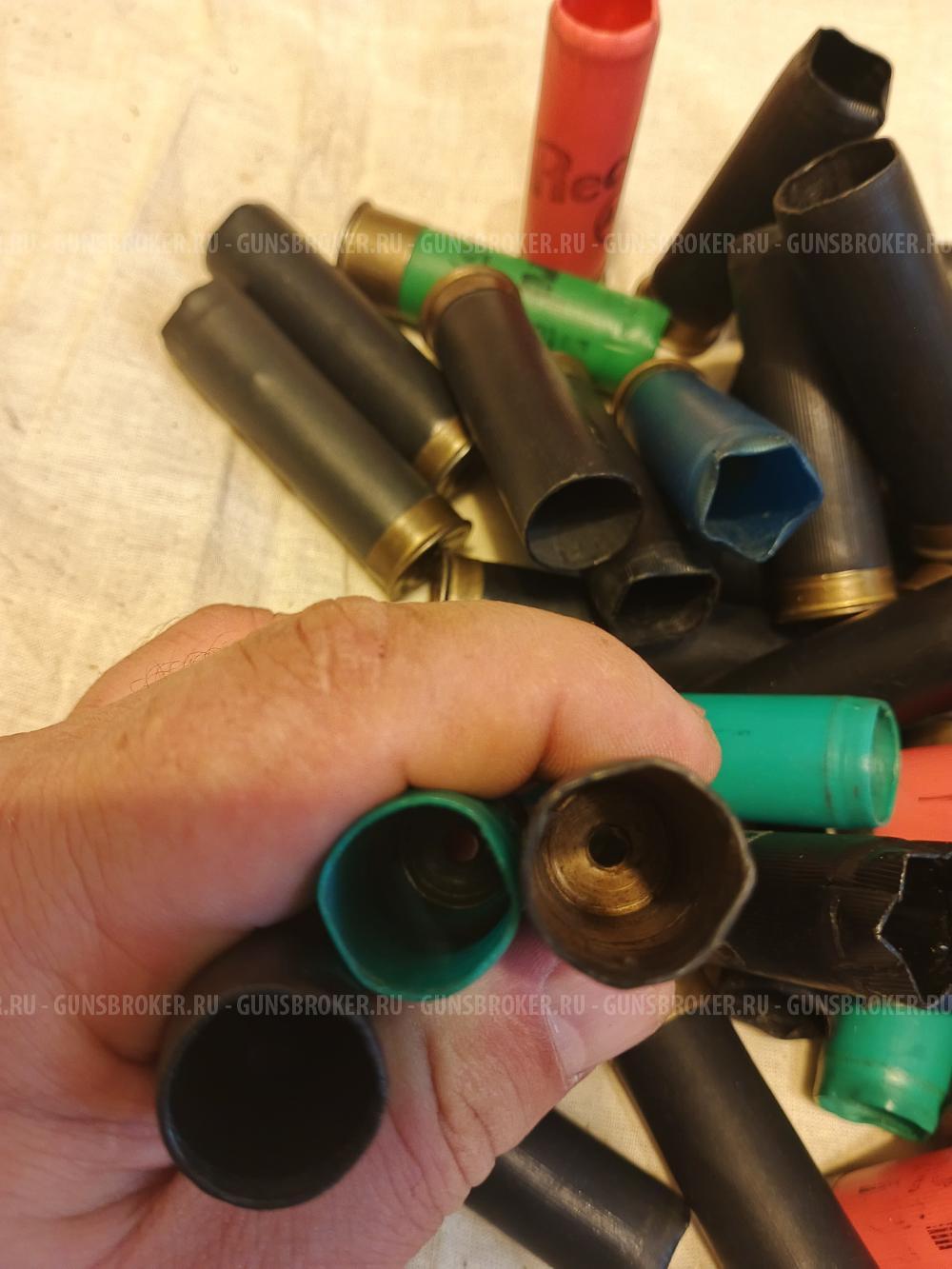 Гильзы новые пластиковые 12 Калибра