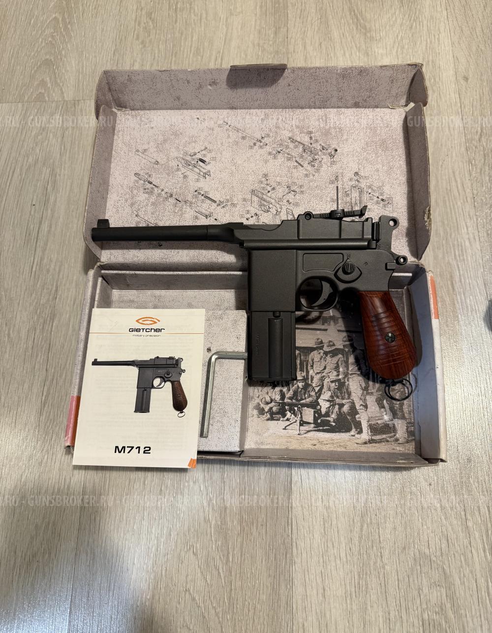 Gletcher M-712 Mauser/Маузер Пневматический