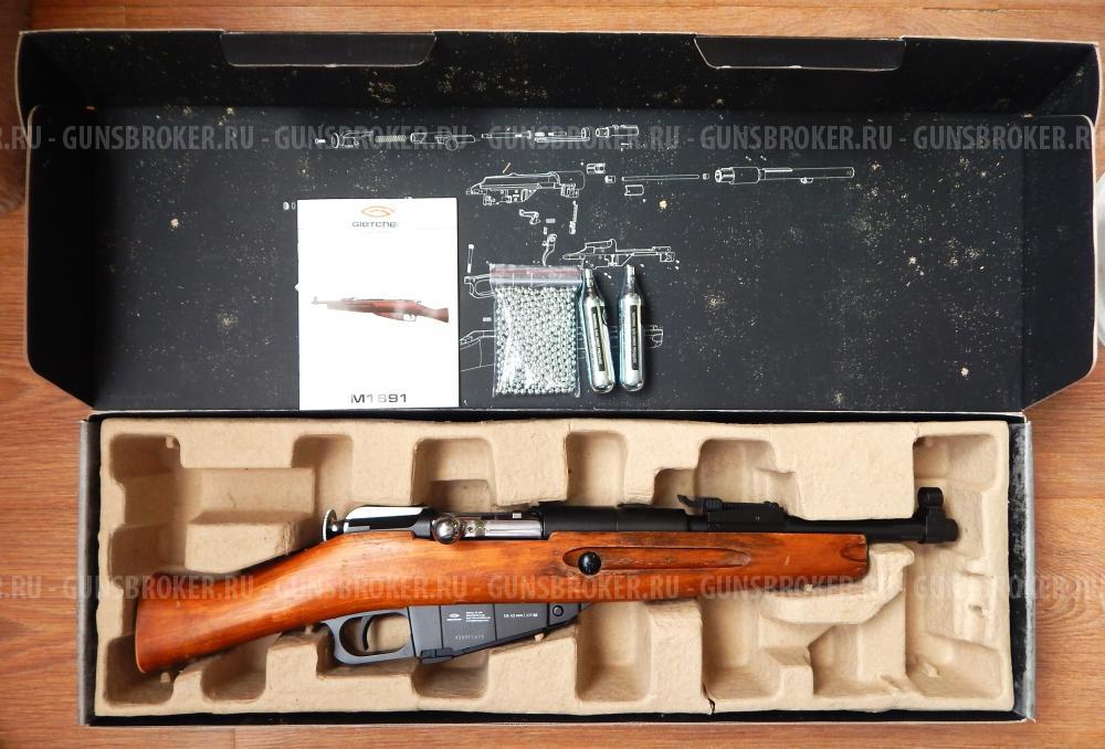 Gletcher M1891, пневматический обрез винтовки Мосина в дереве, новый. Редкость!