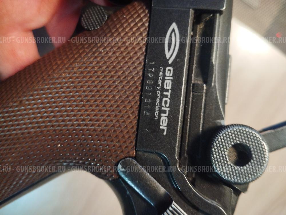 Пневматический пистолет парабеллум Gletcher P08 cal 4.5mm