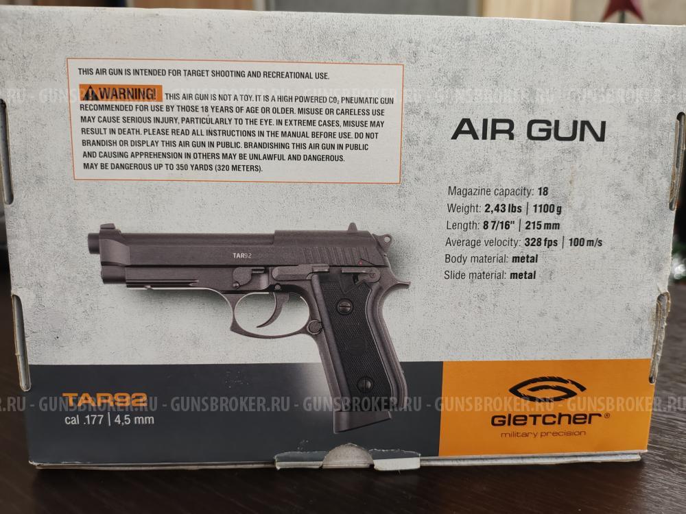 Gletcher TAR92 Beretta 92fs Auto