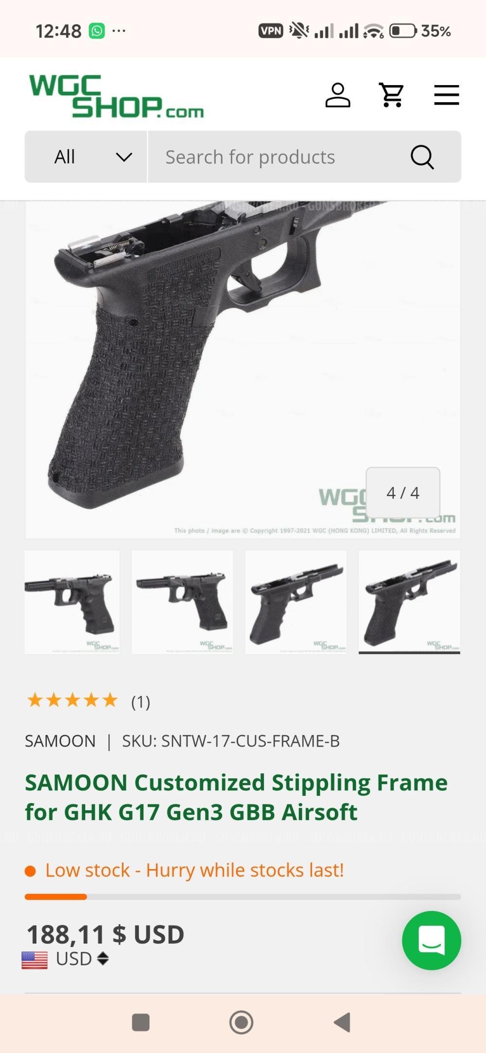 Glock 17 gen 3 Umarex full steel с допами