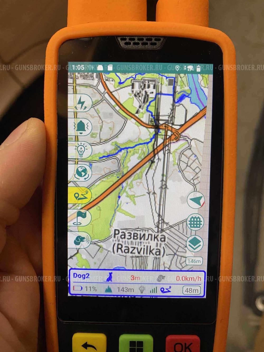 GPS навигатор для отслеживания собак