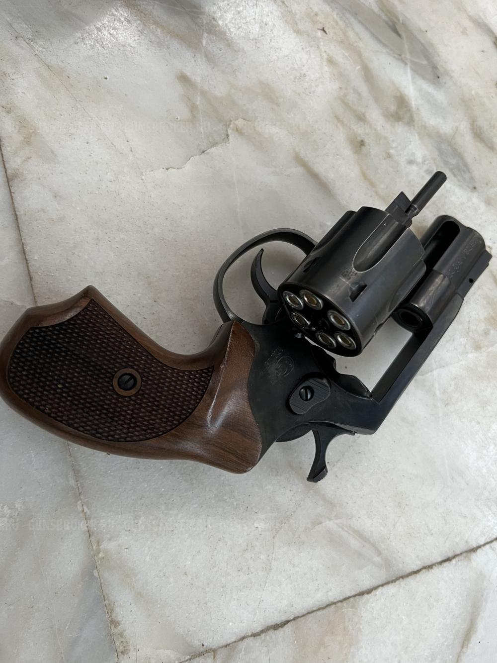 Револьвер Гроза ТС-02 . Оружейная ,чёрная сталь.