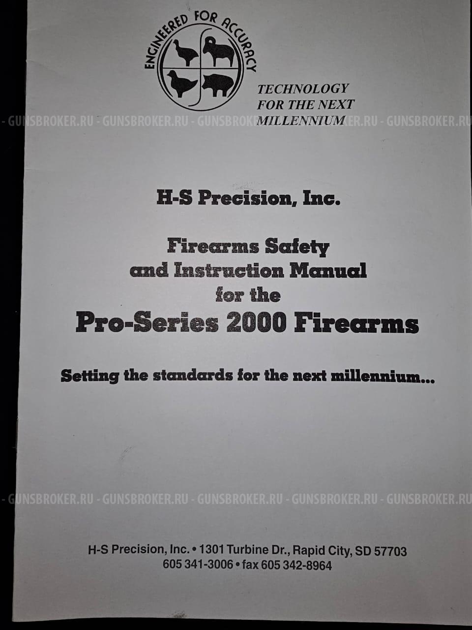 H-S Precision inc.,Pro-series 2000 LA HTR? 338 Lapua Mag. США