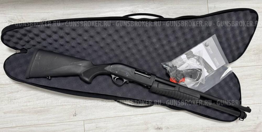 Hatsan ESCORT AIM GUARD, калибр 12x76, помповое, черный пластик, ствол 20" (510)