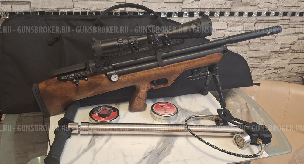 Hatsan Flash Pup QE 6,35 мм, (орех)