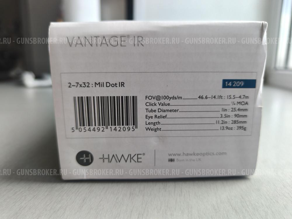 Hawke Vantage 2-7x32 IR (Mil Dot)