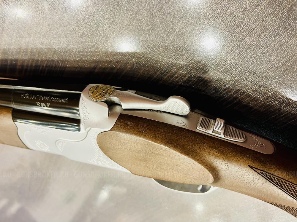 HUGLU 103 DE SILVER Sap кал.12x76, 710мм, О/U, 1С, эжектор, 5СМЧ, кейс (НОВОЕ)