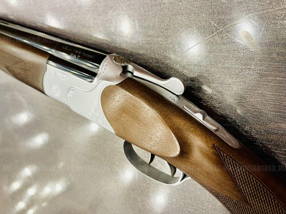 HUGLU 104 AE Silver/Black к.12x76, 760мм, О/U, 2С, эжектор, 5СМЧ, кейс