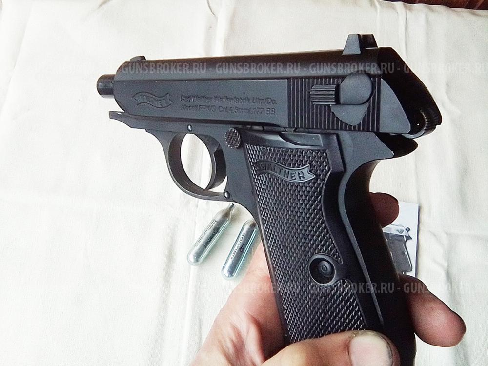 Игрушечный газобаллонный пистолет Umarex Walther PPK/S 4.5 мм