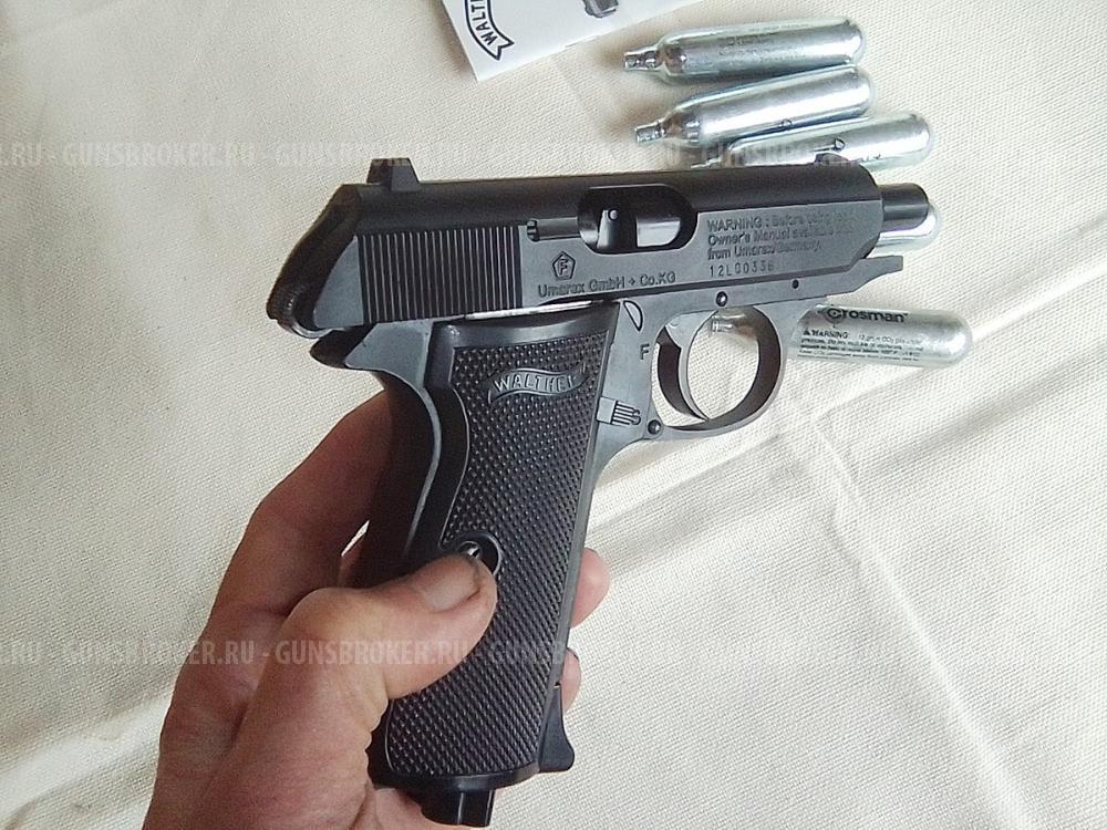 Игрушечный газобаллонный пистолет Umarex Walther PPK/S 4.5 мм