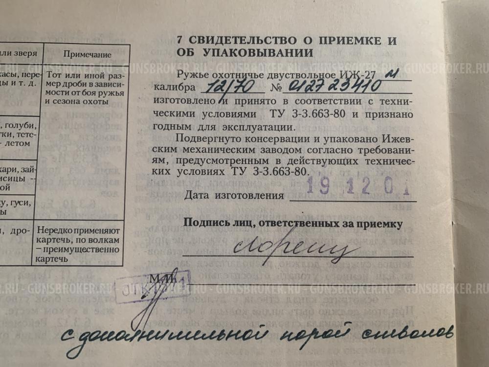 Иж-27 (стк) 