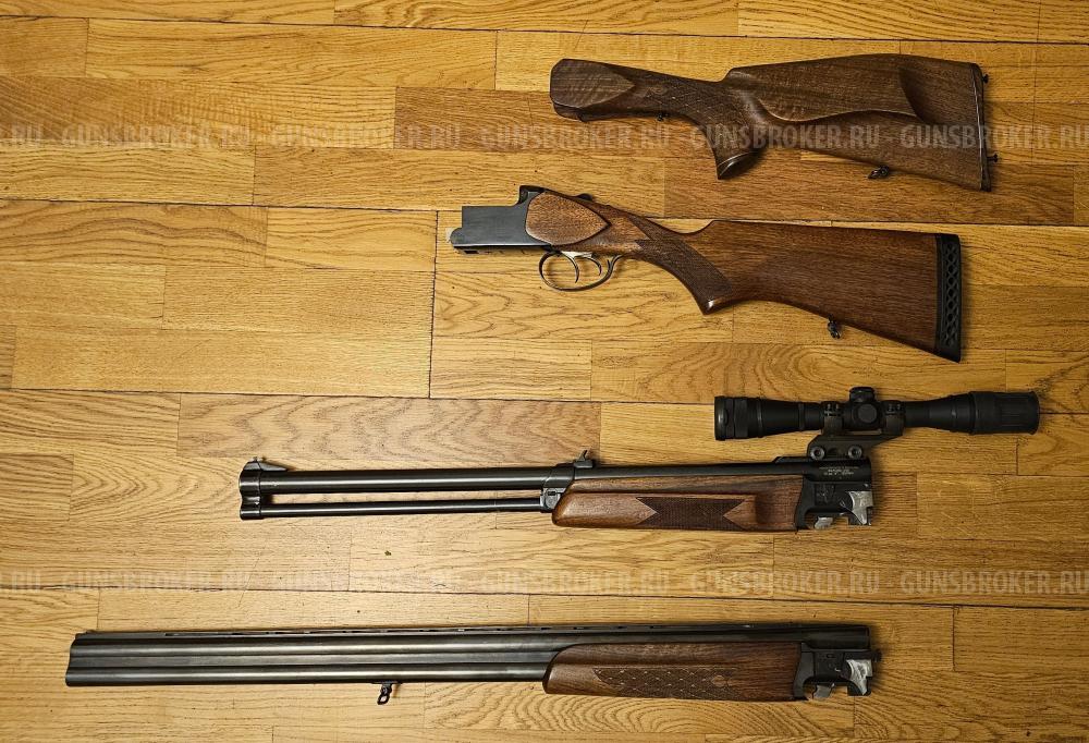 ИЖ 94 Байкал, стволы: 12×76/7,62x51(308Win) и 12×76/12×76
