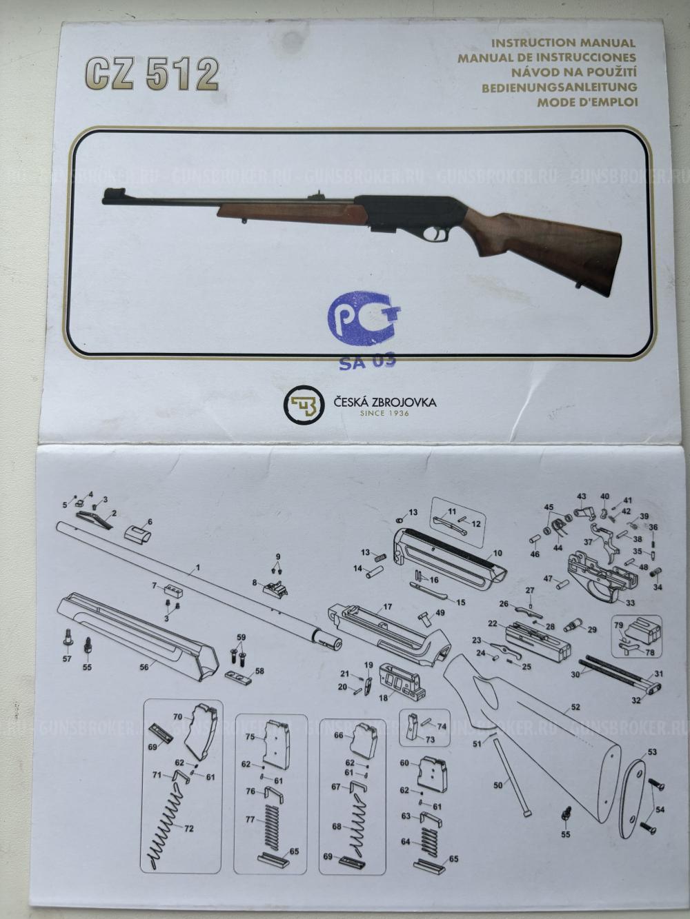 Карабин CZ512 22 WMR